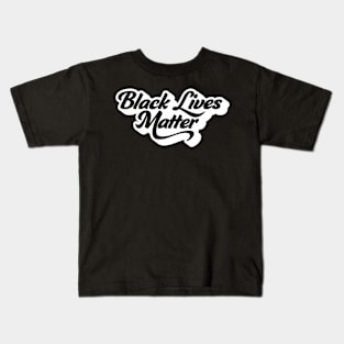 Black Lives Matter Groovy Retro Kids T-Shirt